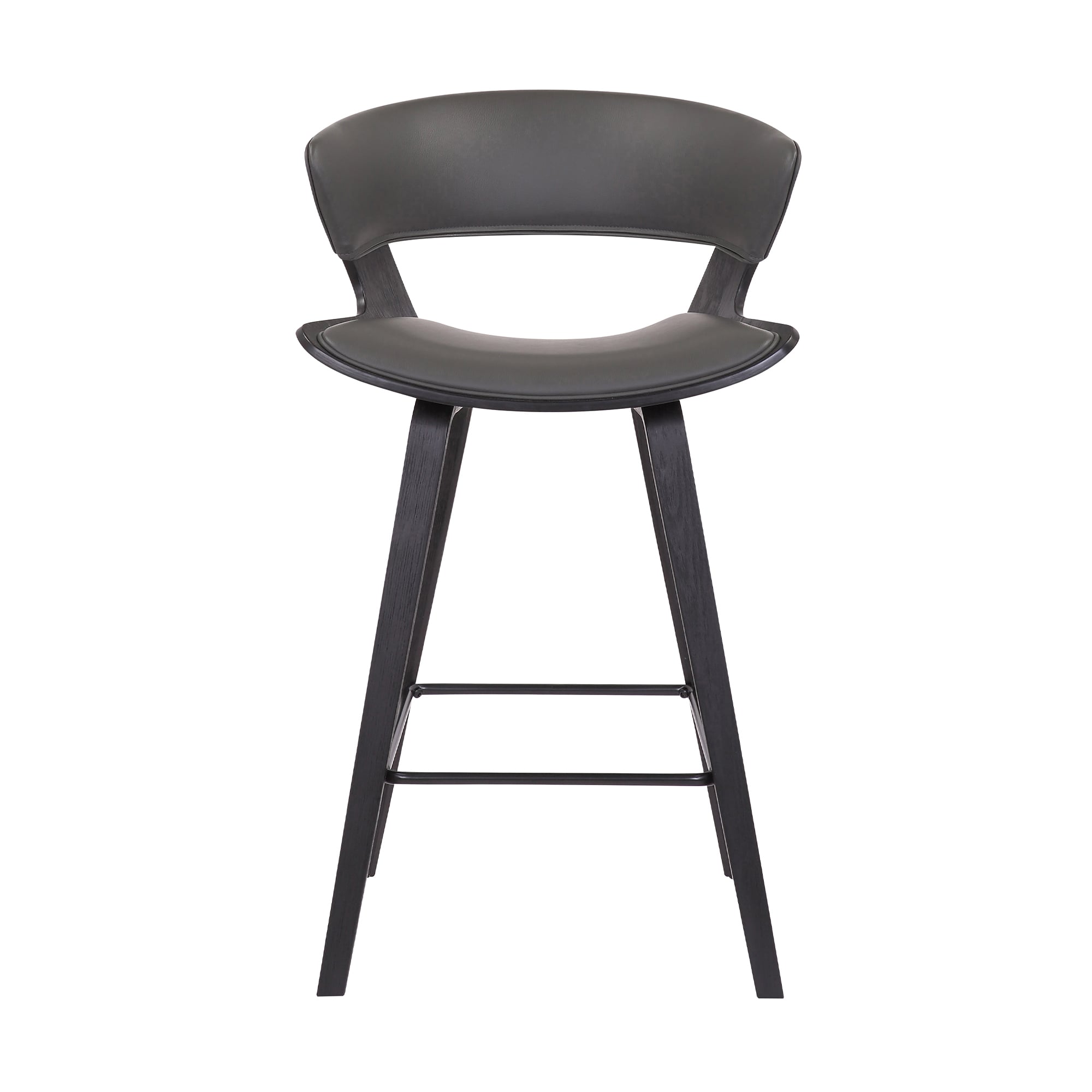 Faux Leather Counter Stool