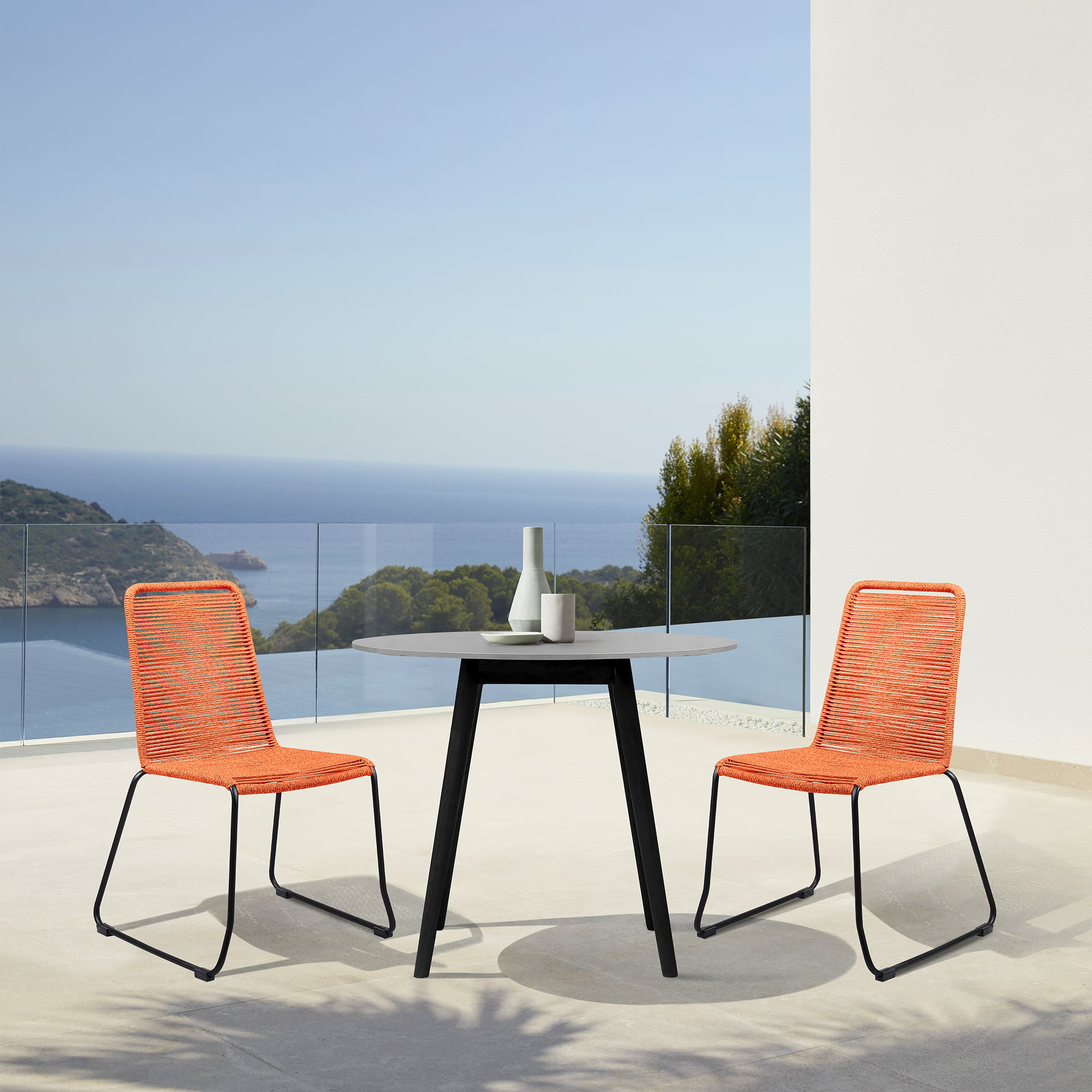 Armen Living Kylie / Shasta 3-Piece Outdoor Dining Set