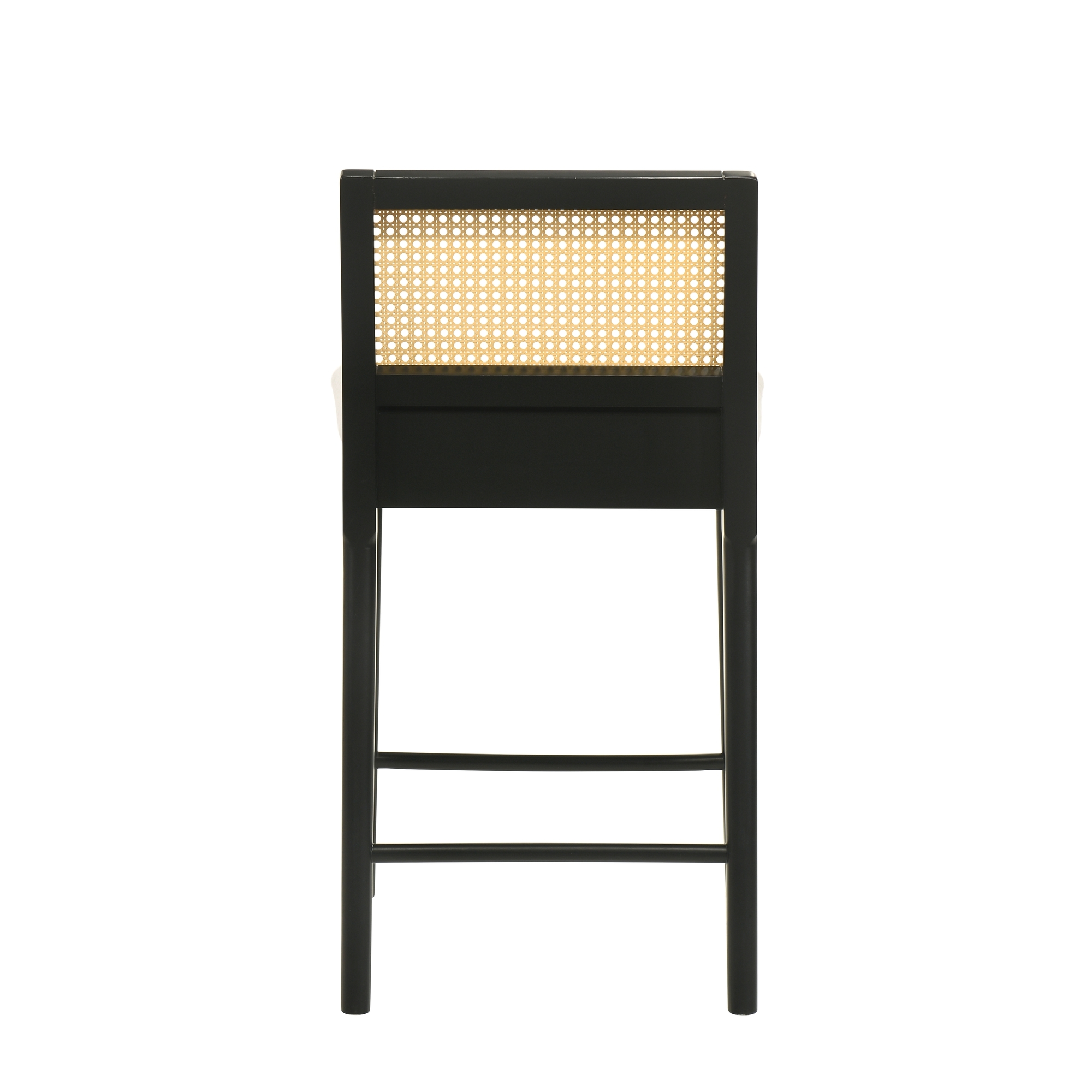Armen Living Tobias Woven-Back Counter Stool