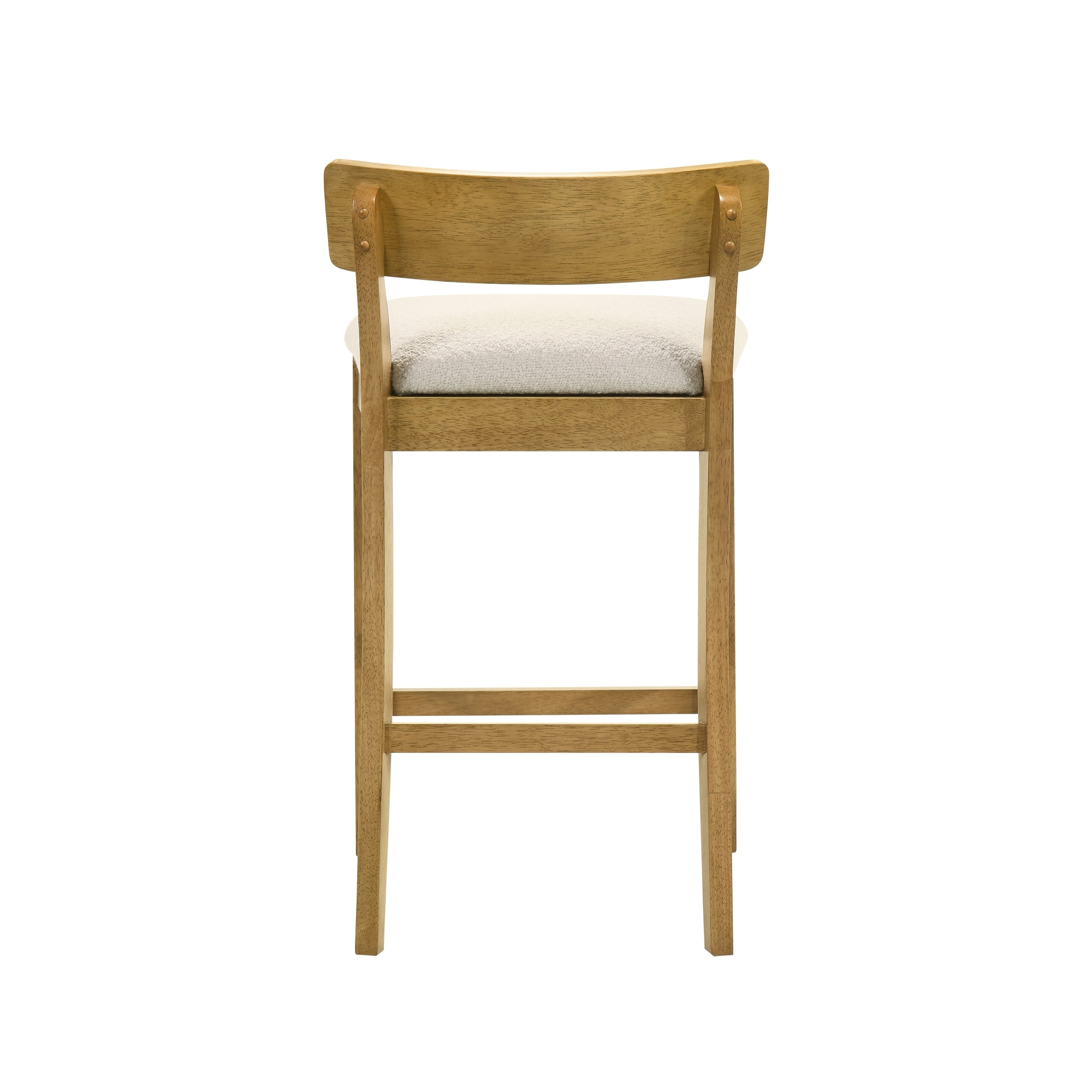 Armen Living Merie Upholstered Low-Back Fixed Counter Stool