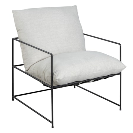 Modern Industrial Accent Chair