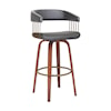 Armen Living Topanga Swivel Bar Stool