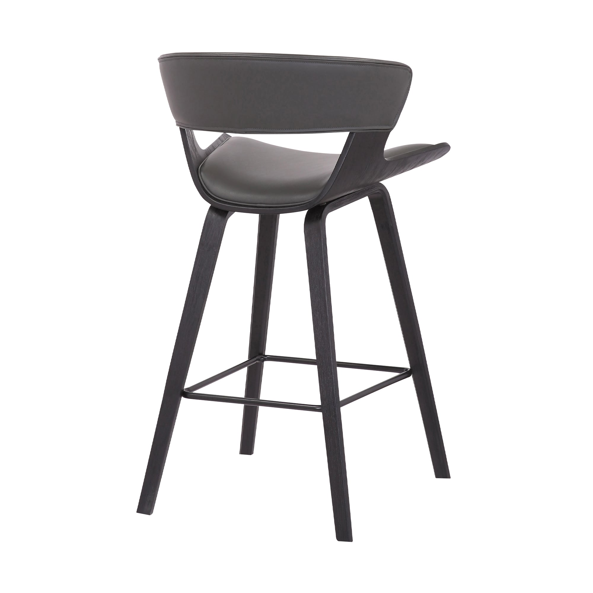 Faux Leather Counter Stool