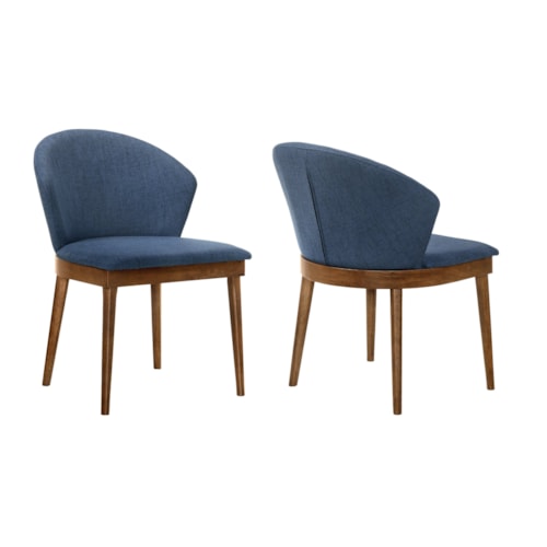 Set of 2 Contemporary Upholstered Side Chairs