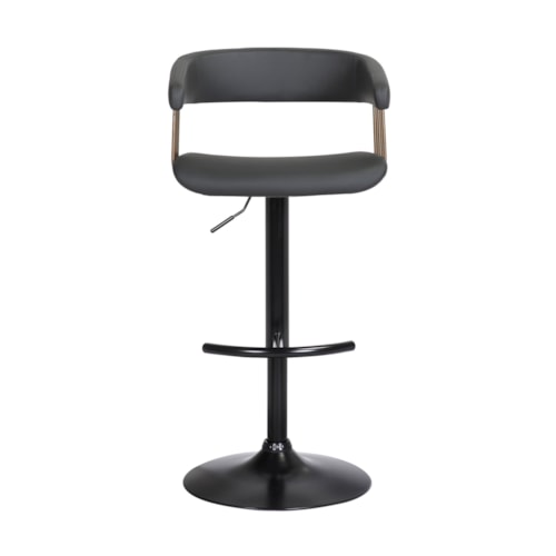 Contemporary Upholstered Adjustable Swivel Stool