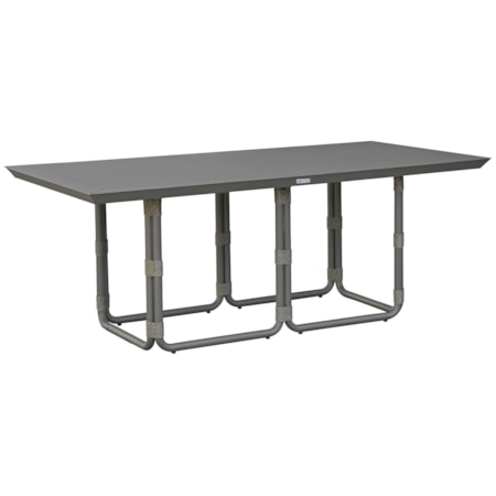 Outdoor 79" Rect. Aluminum Dining Table