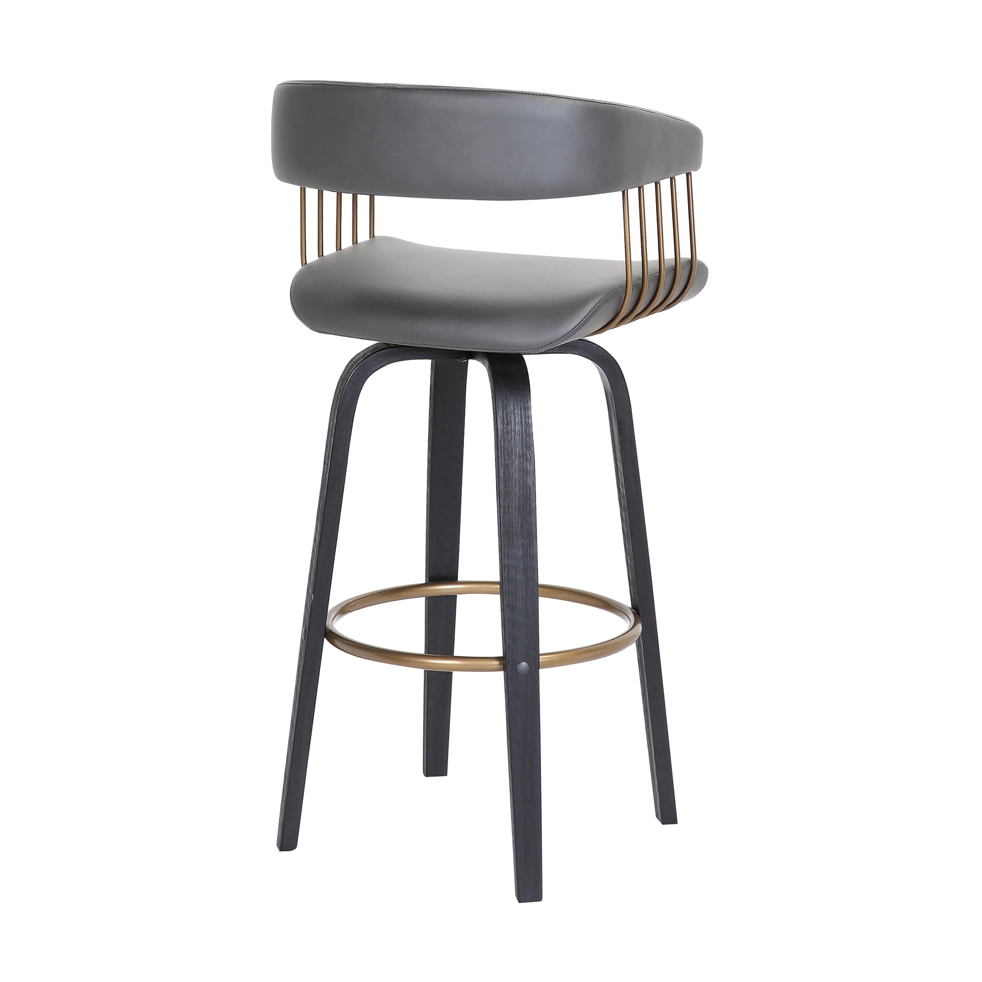 Armen Living Topanga Swivel Bar Stool