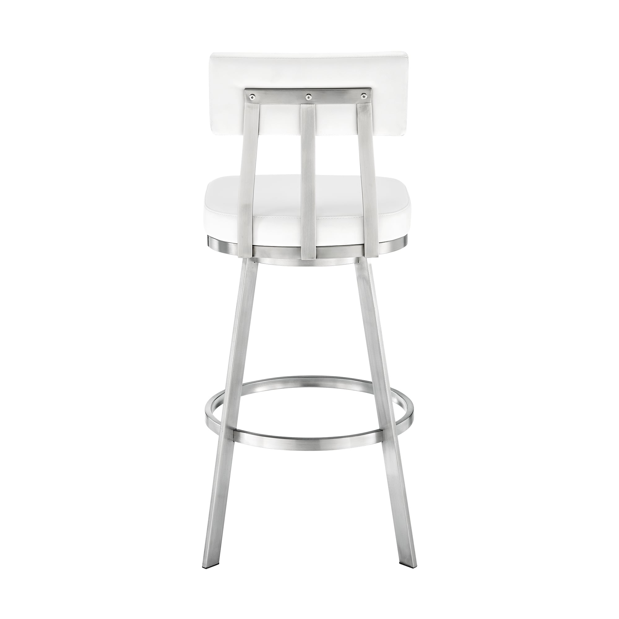 Armen Living Benjamin White Barstool