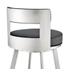 Armen Living Lynof Swivel Counter-Height Stool