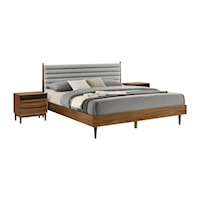 Contemporary King 3-Piece Wood Bedroom Set