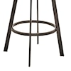 Armen Living Bronson Bar-Height Swivel Stool