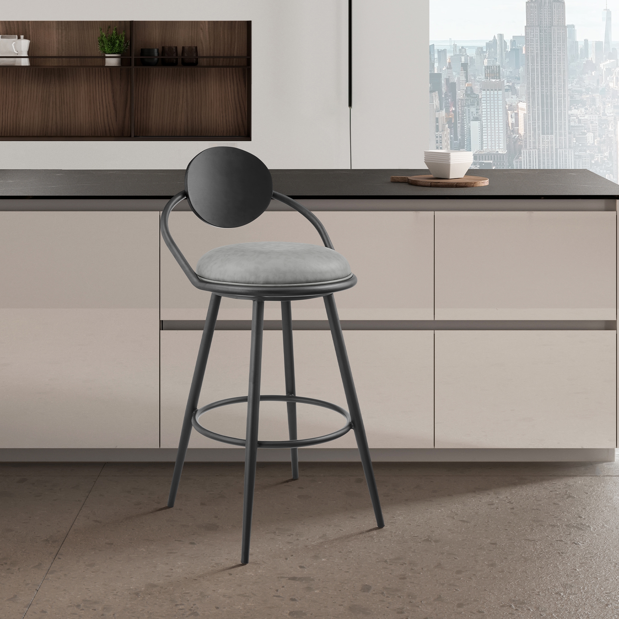 Armen Living Carnation 26" Swivel Counter Stool
