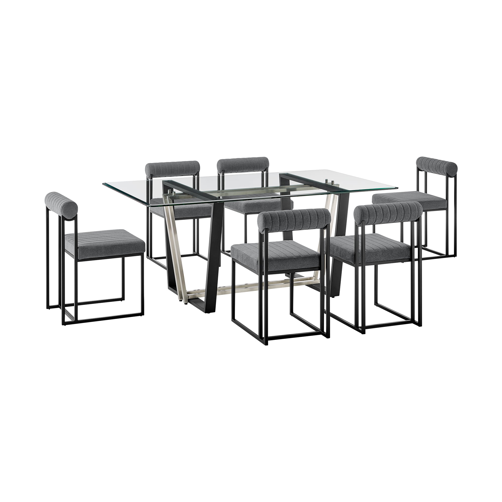 Armen Living Kai / Anastasia 7-Piece Dining Set