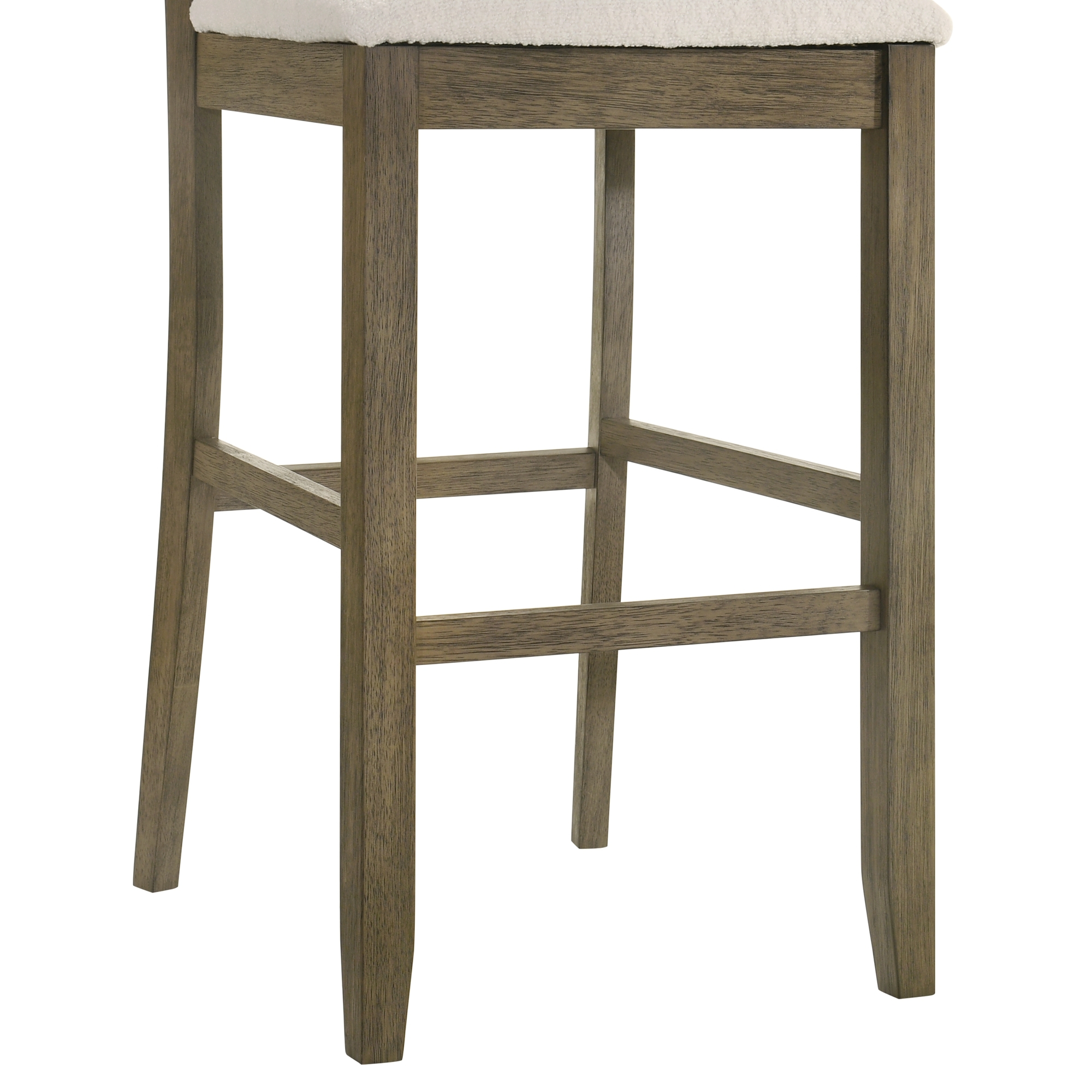 Armen Living Merie Upholstered Low-Back Fixed Barstool