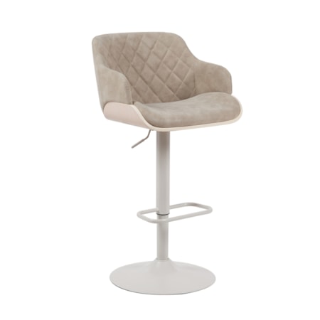 Upholstered Adjustable Bar Stool