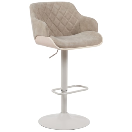 Upholstered Adjustable Bar Stool