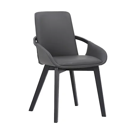 Contemporary Faux Leather Arm Chair