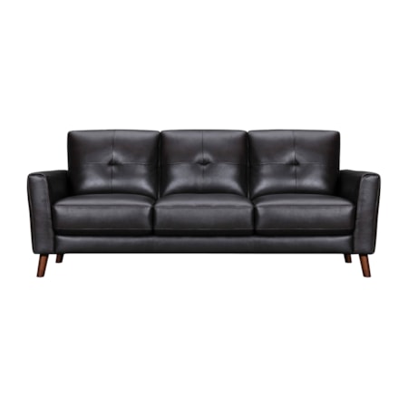 Brown Leather Sofa