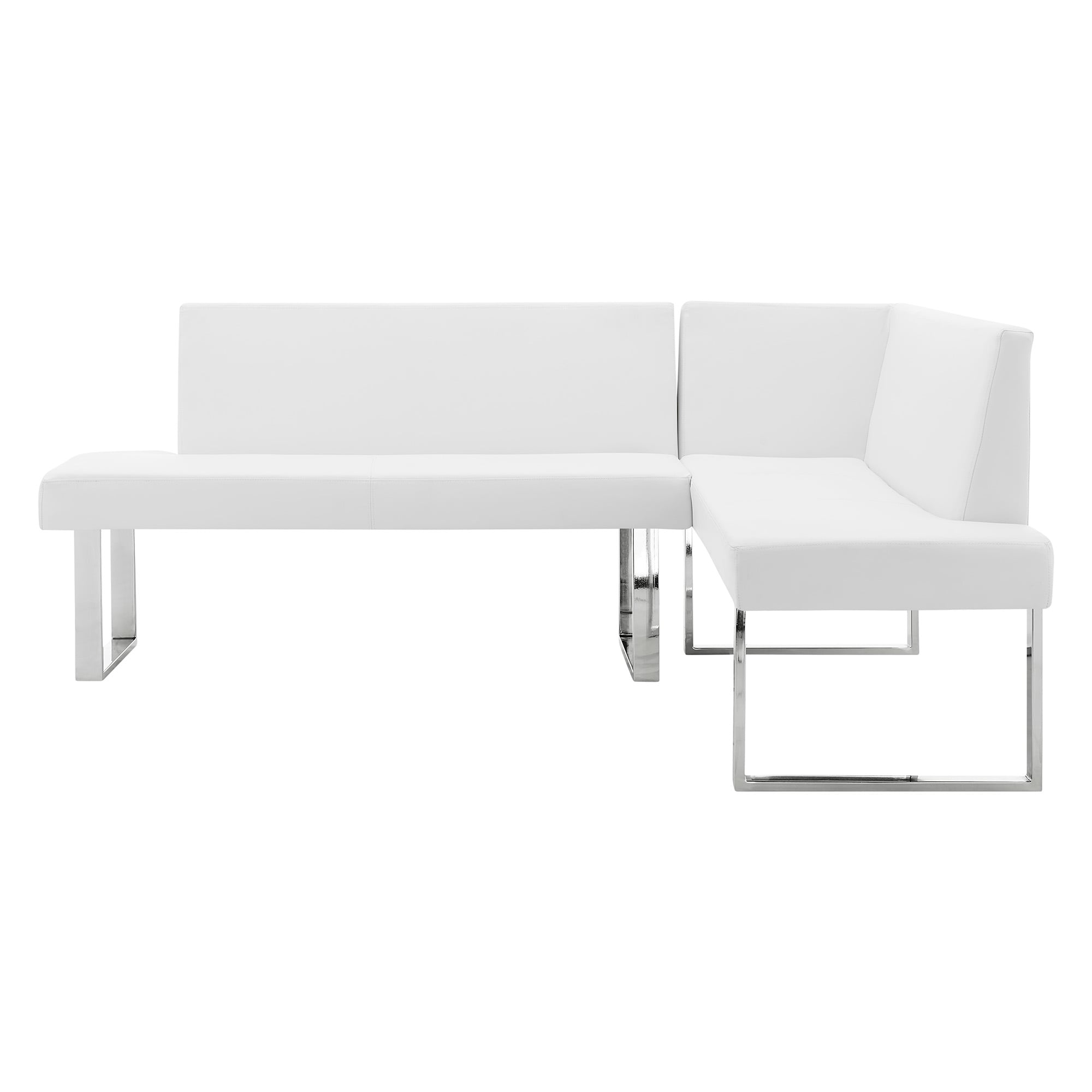 Armen Living Amanda 3-Piece Bench Dining Set