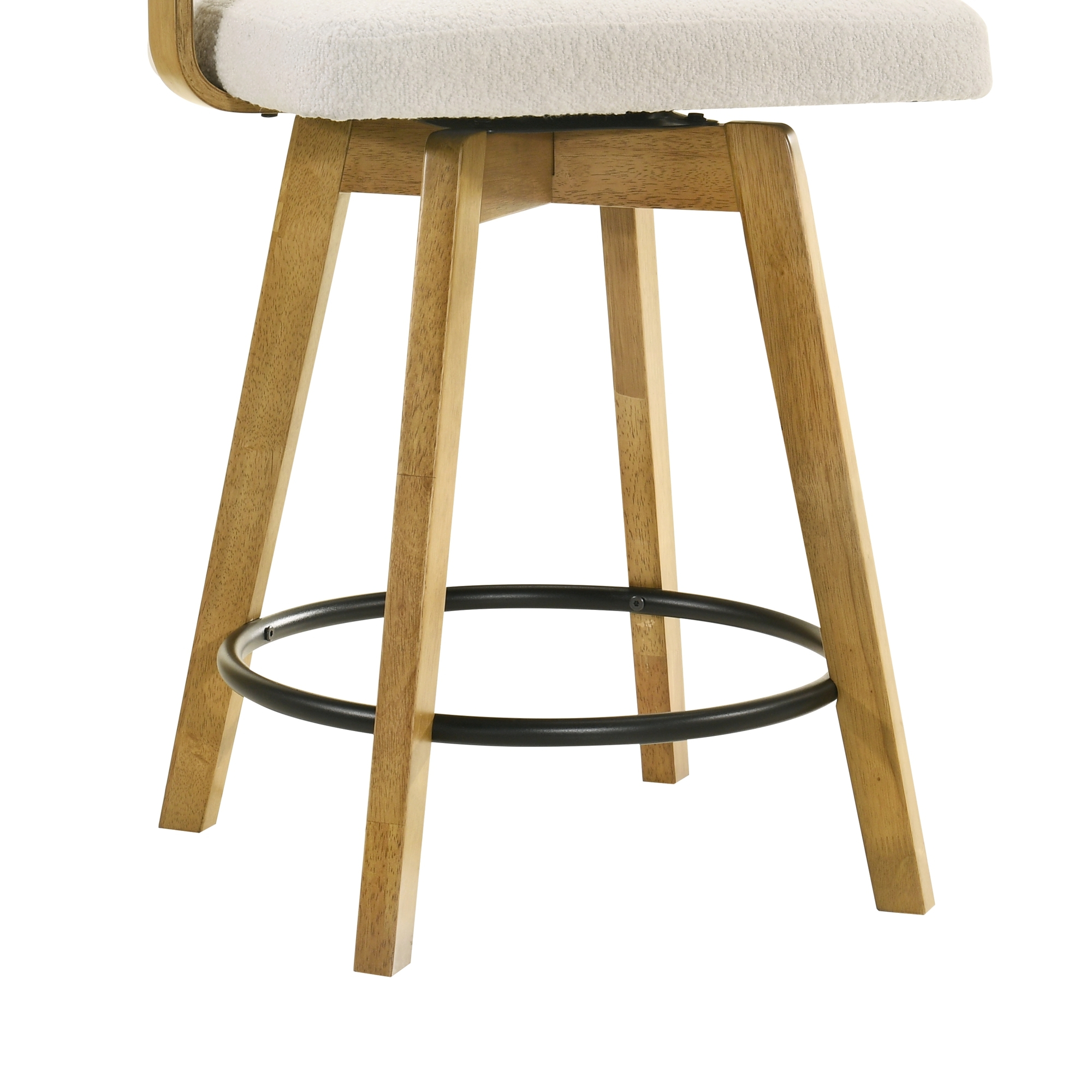 Armen Living Callah Upholstered Low-Back Counter Stool