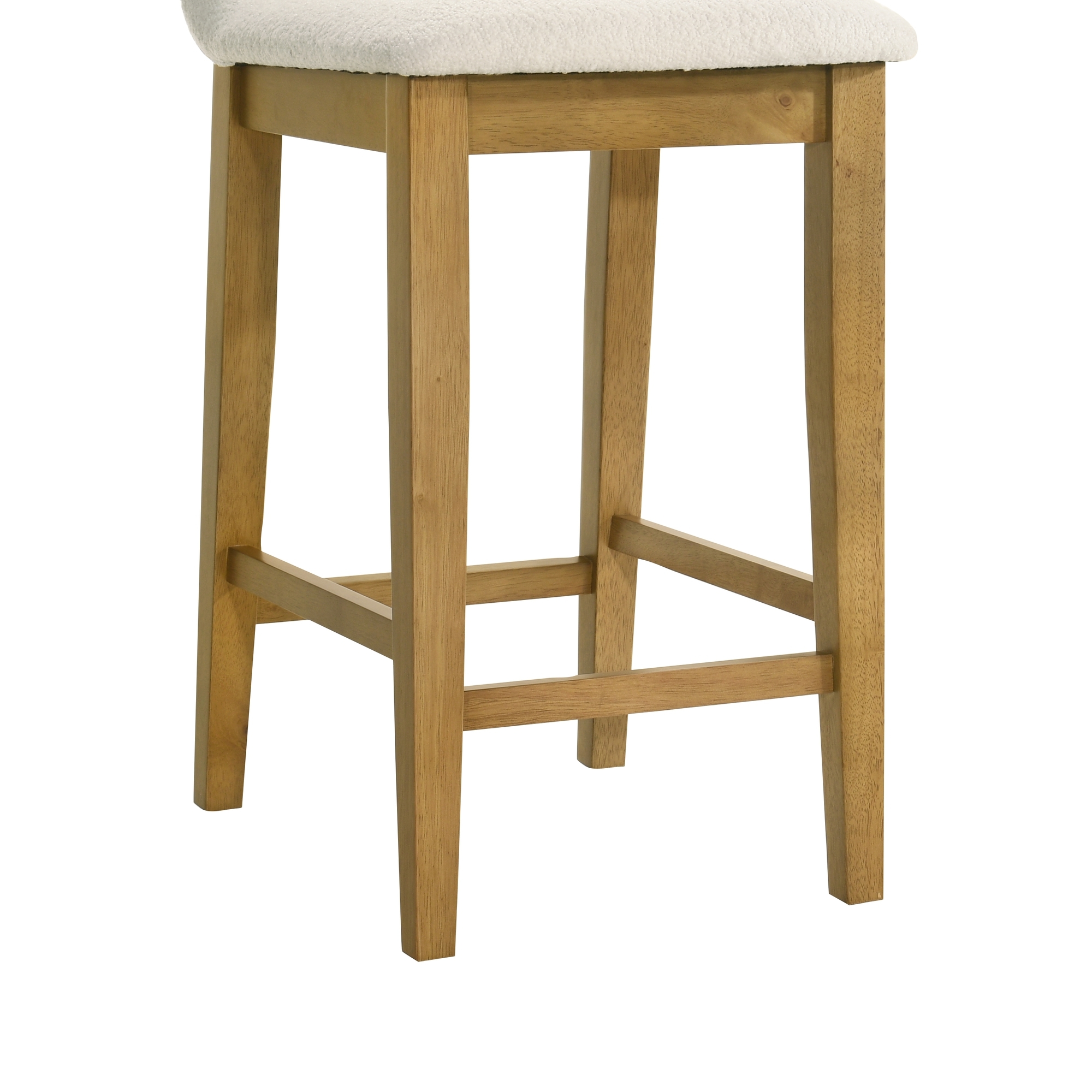 Armen Living Annikah Upholstered Low-Back Fixed Counter Stool