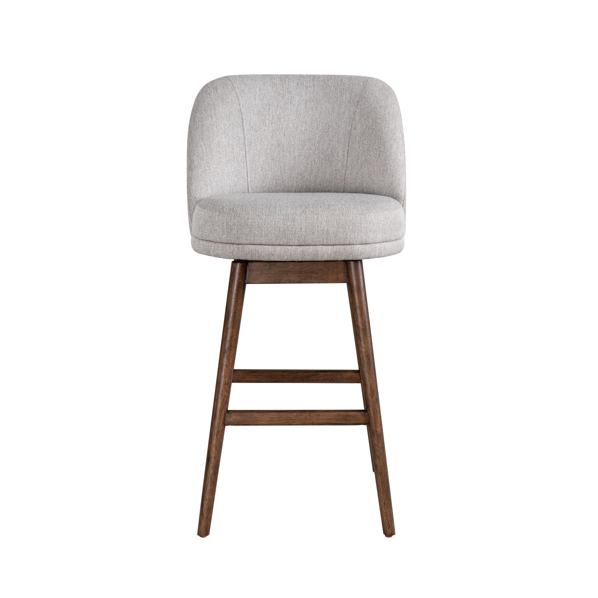 Armen Living Sadie Upholstered Solid Wood Swivel Barstool