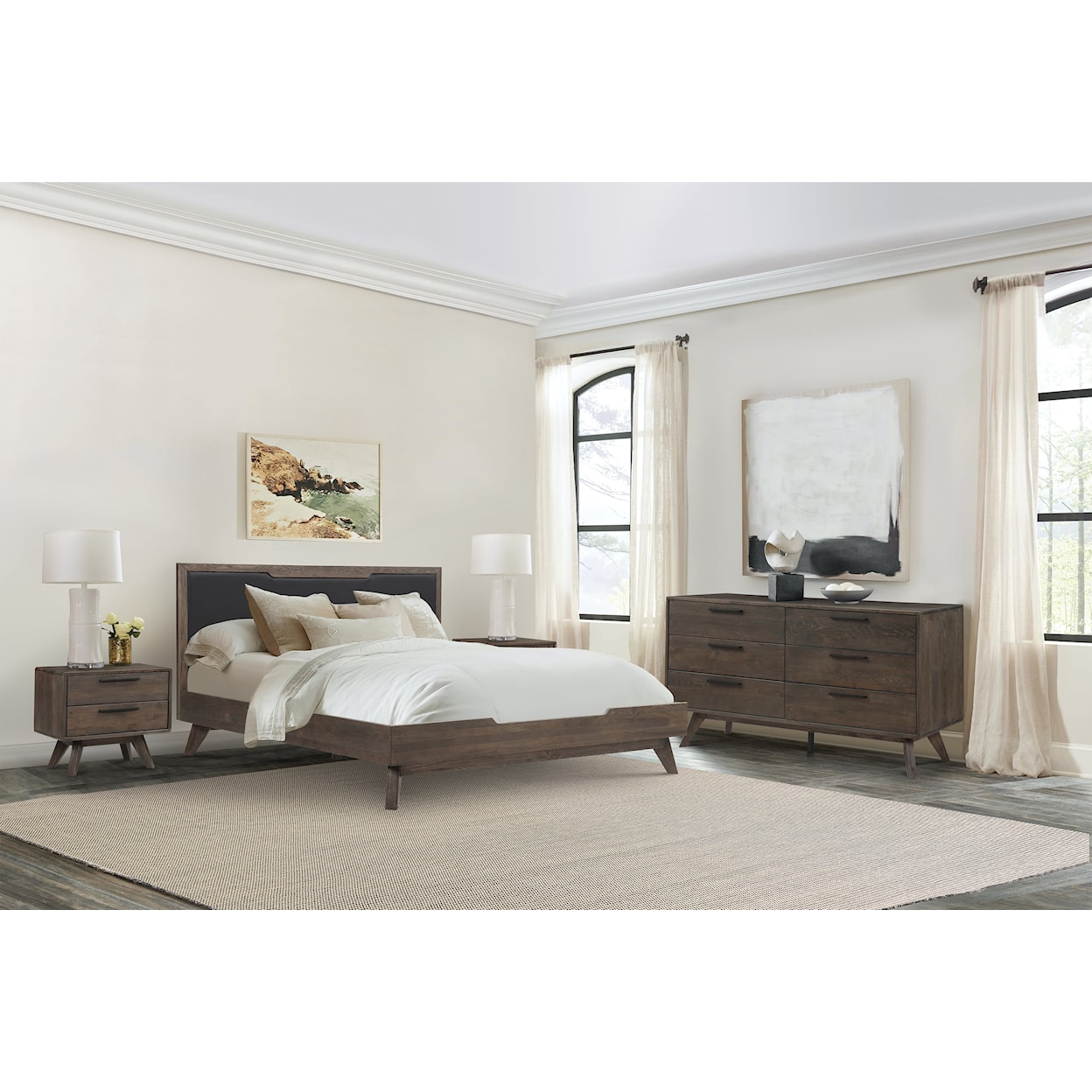 Armen Living Astoria 4pc Bedroom Set