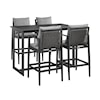 Armen Living Grand 5-Piece Outdoor Bar Set