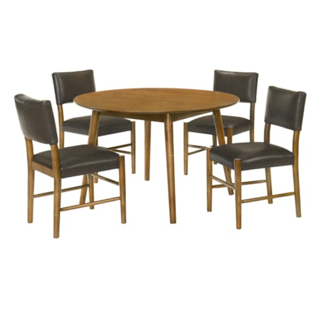 5-pc. Mid-Century Modern Dining Set