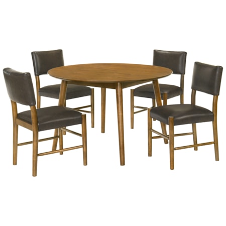 5-pc. Mid-Century Modern Dining Set