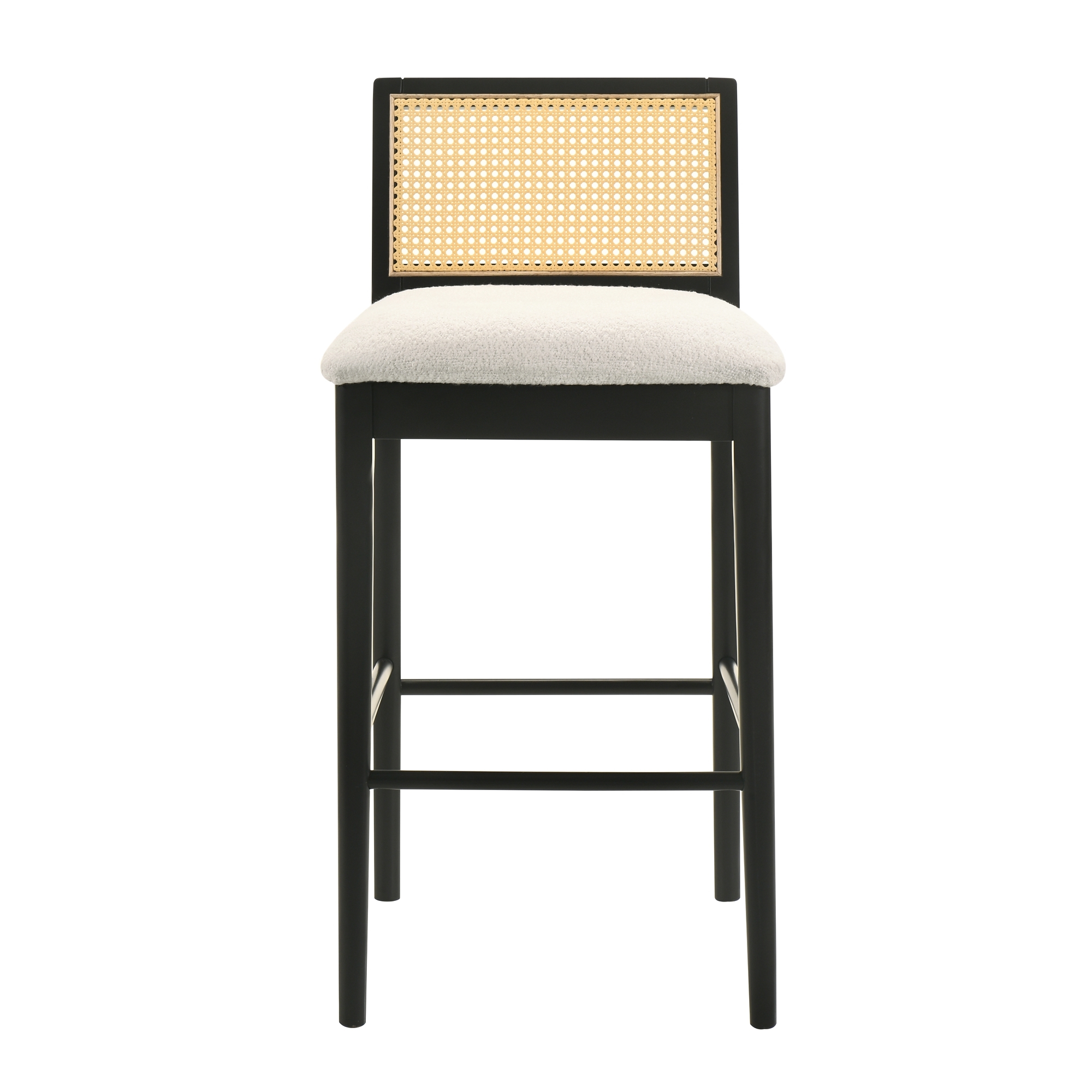 Woven-Back Barstool