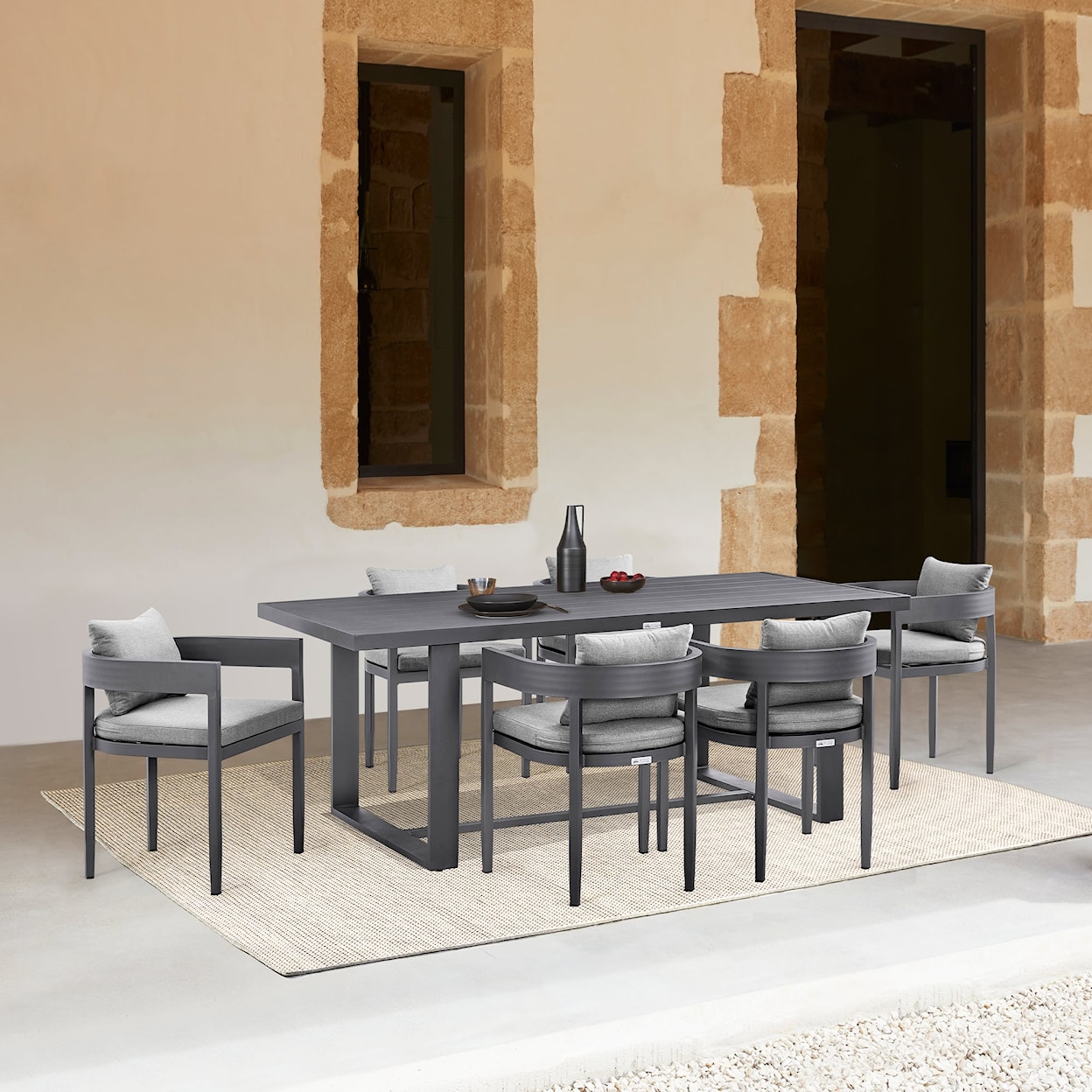 Armen Living Argiope Outdoor Dining Set