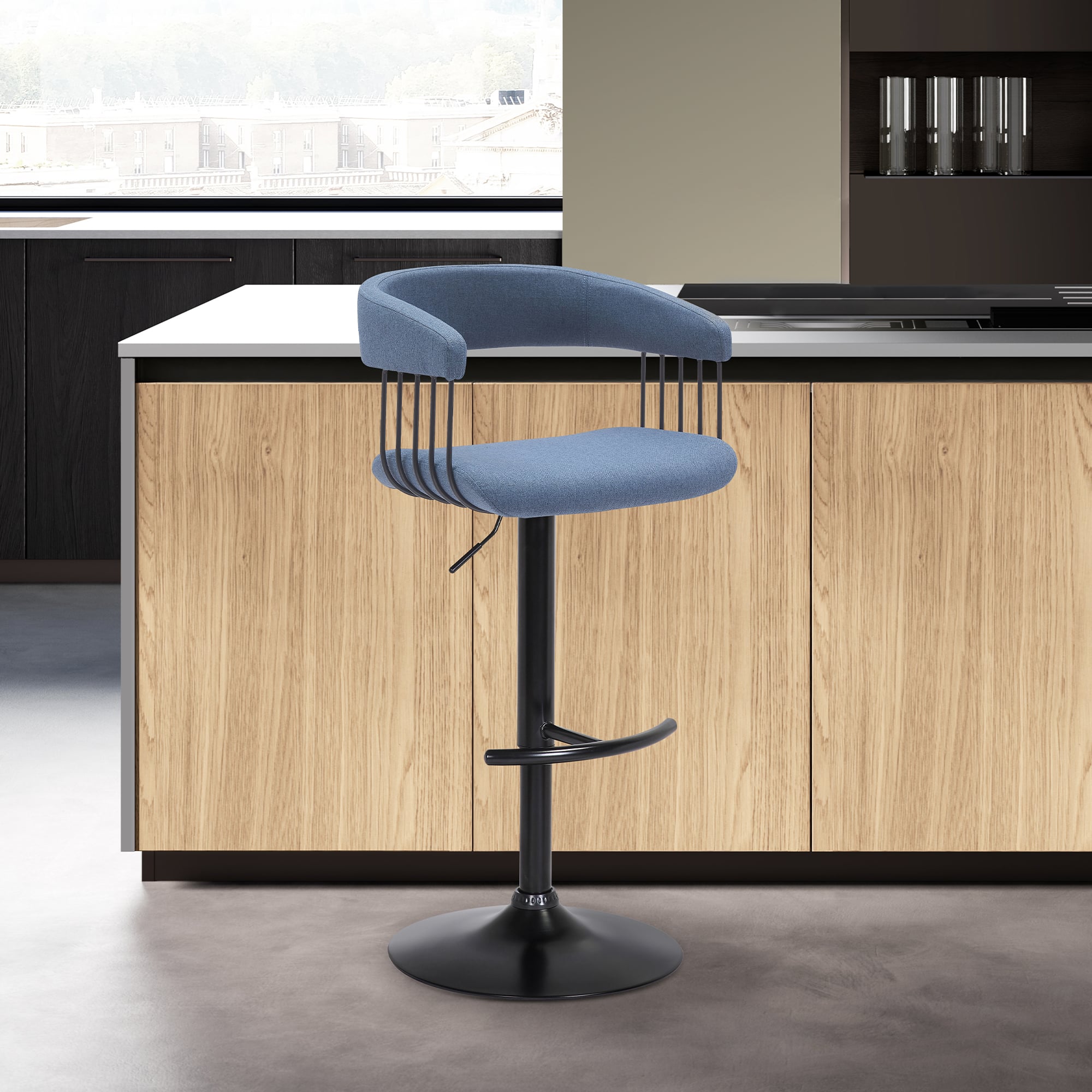 Armen Living Calista Adjustable Stool