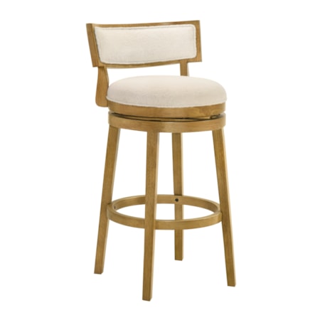 Upholstered Round Swivel Barstool