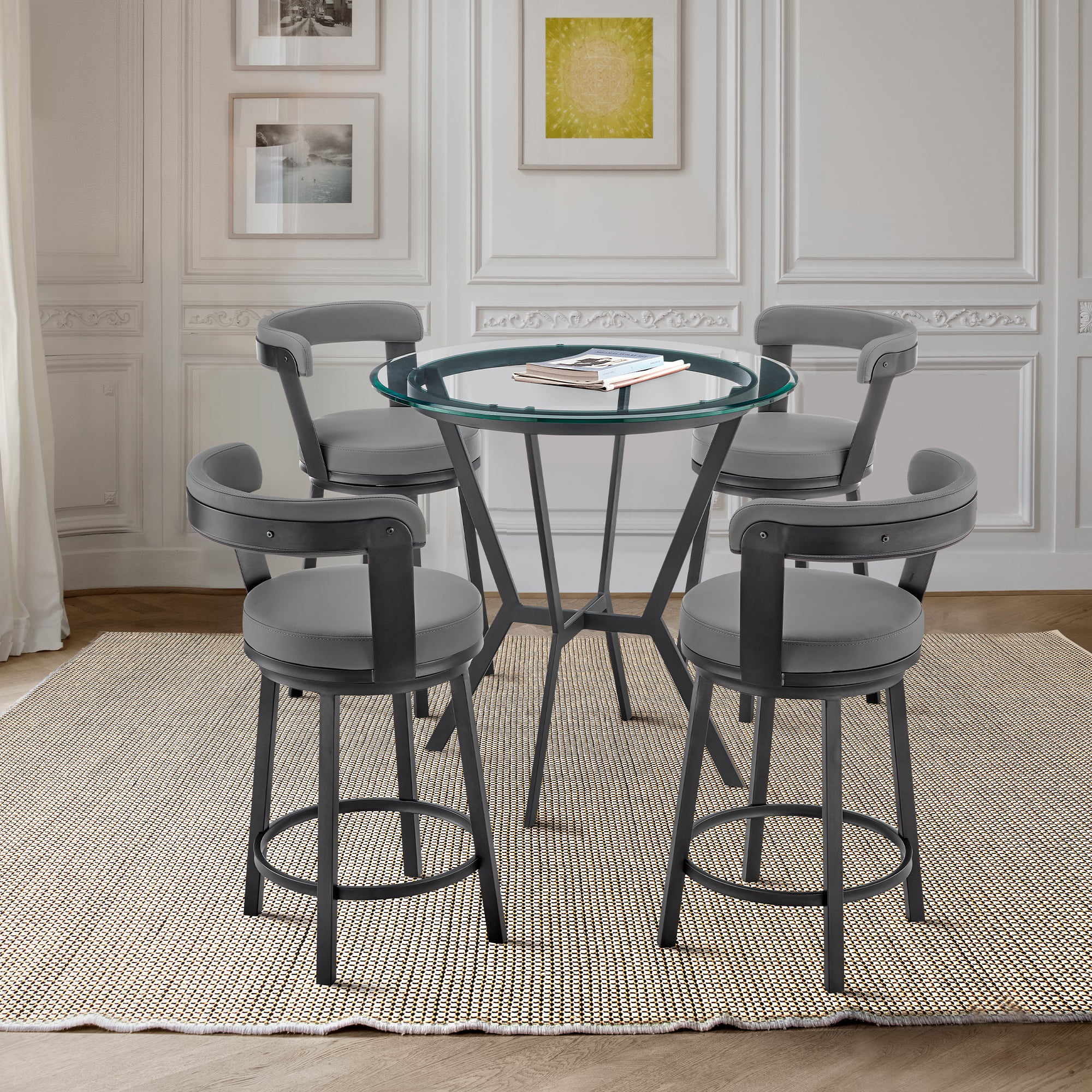 Armen Living Naomi & Bryant 5 PC Dining Set