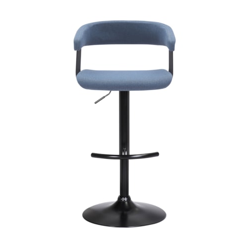 Contemporary Upholstered Adjustable Swivel Stool