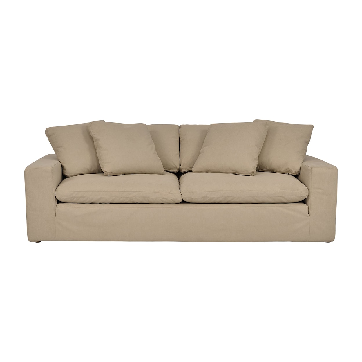 Armen Living Liberty Brown 2-Cushion Sofa