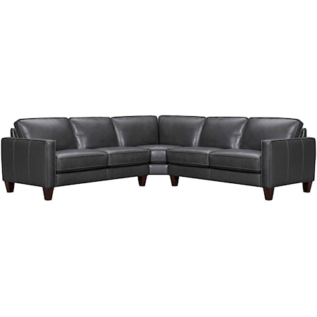 3-Piece Leather Sectional