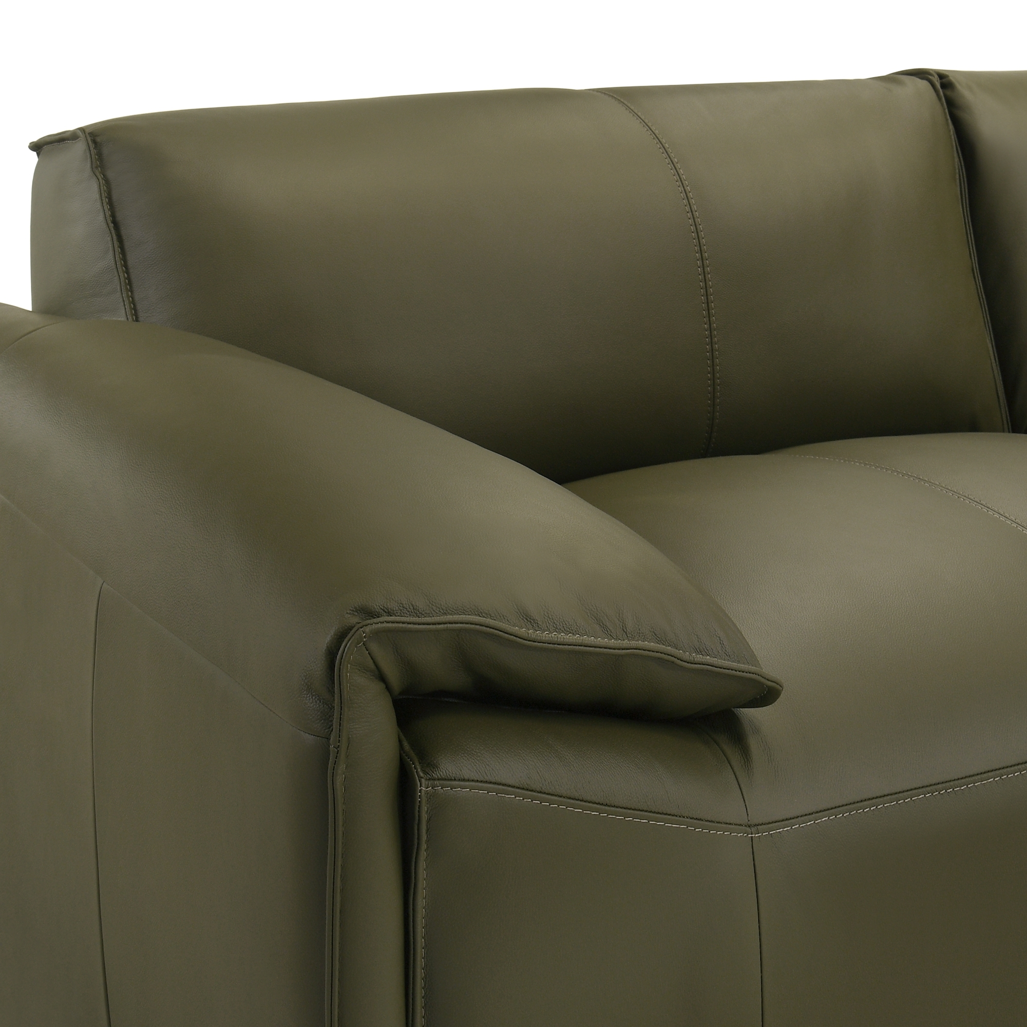 Armen Living Tanner 2-pc. Top-Grain Leather Living Room Set