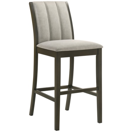 Full-Back Upholstered Counter Stool