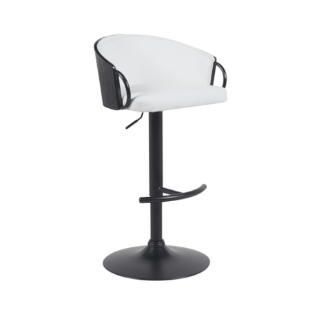 Upholstered Adjustable Bar Stool