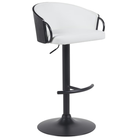 Upholstered Adjustable Bar Stool