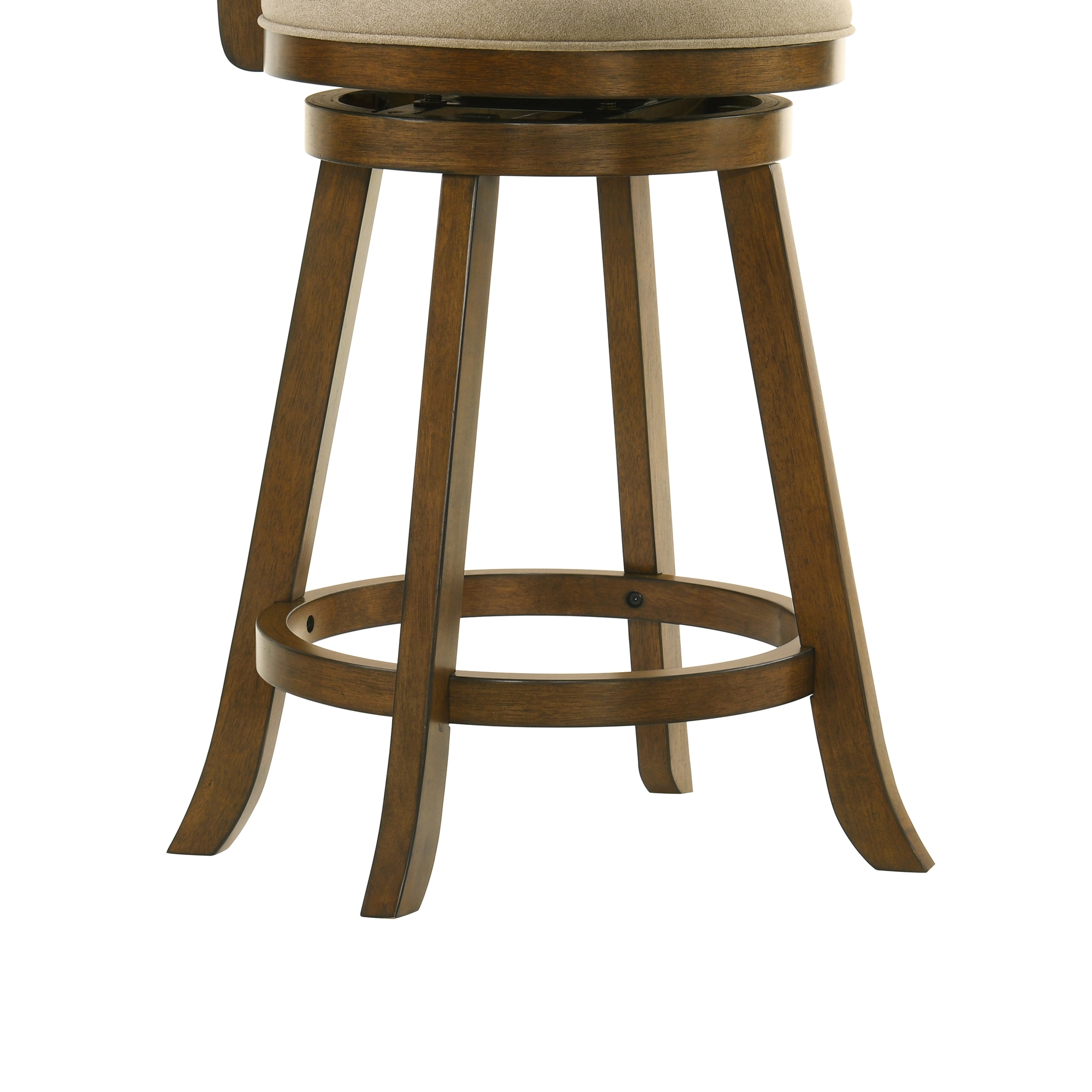 Armen Living Aiden Upholstered Counter-Height Swivel Stool