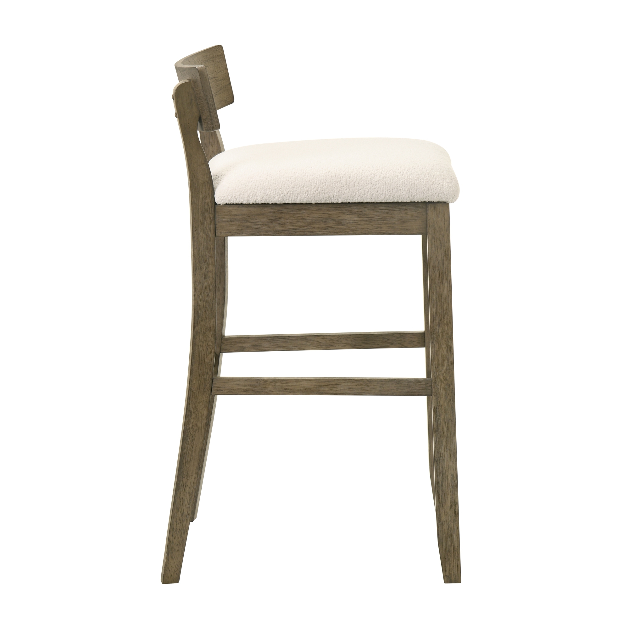 Armen Living Merie Upholstered Low-Back Fixed Barstool