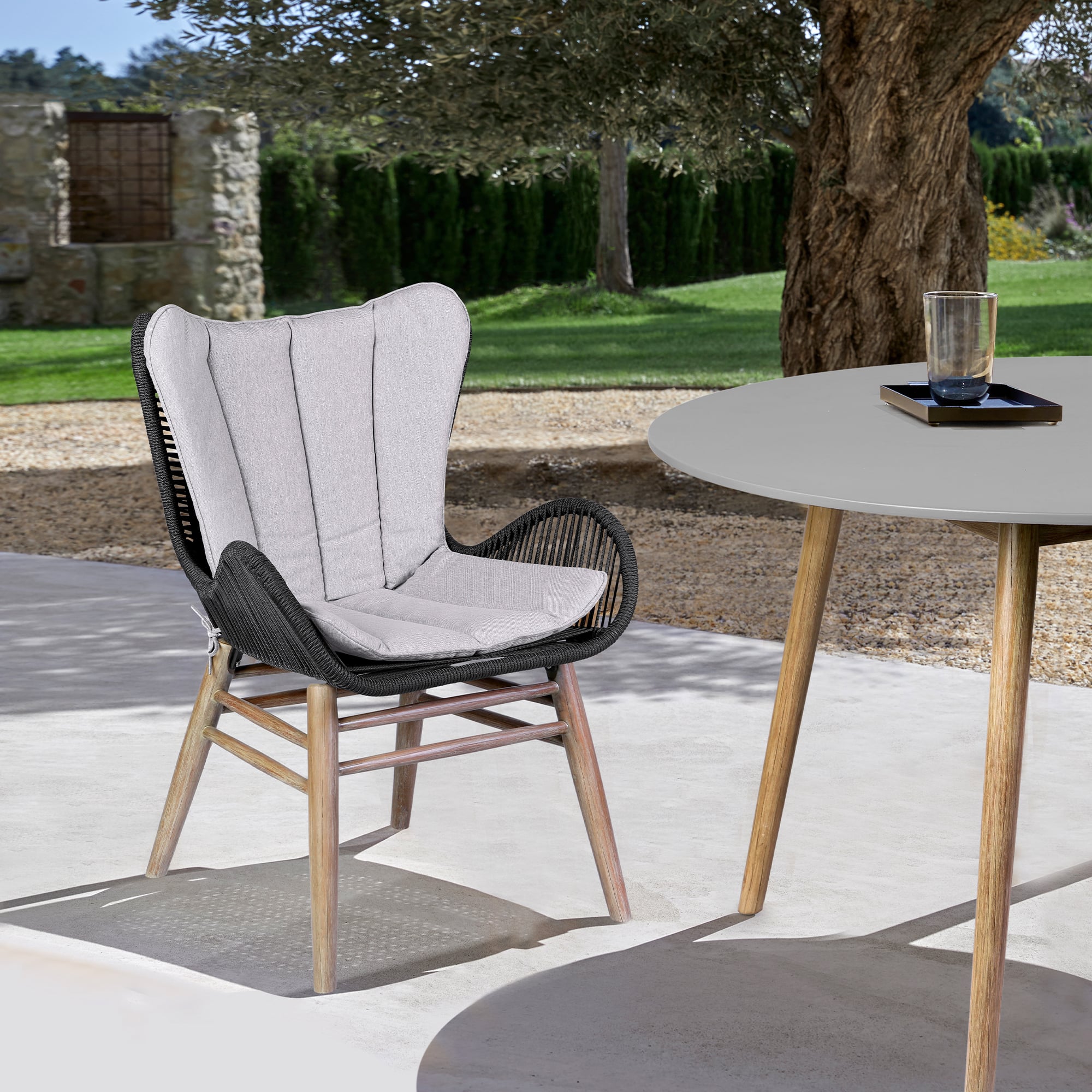 Armen Living Fanny Outdoor Dining Chair