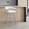 Armen Living Bronson Bar-Height Swivel Stool