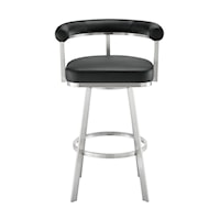 Contemporary Swivel Counter-Height Stool