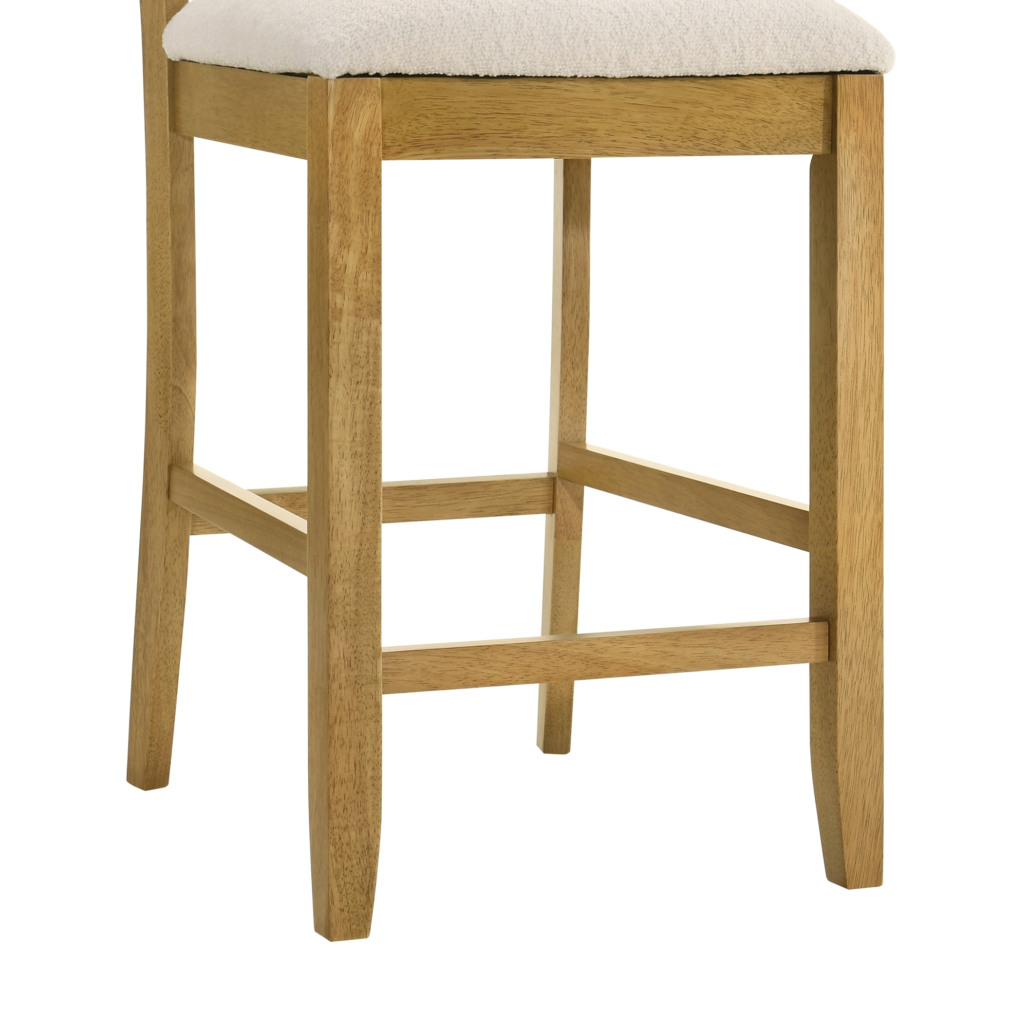 Armen Living Merie Upholstered Low-Back Fixed Counter Stool