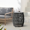 Armen Living Emory Indoor/Outdoor Stool End Table