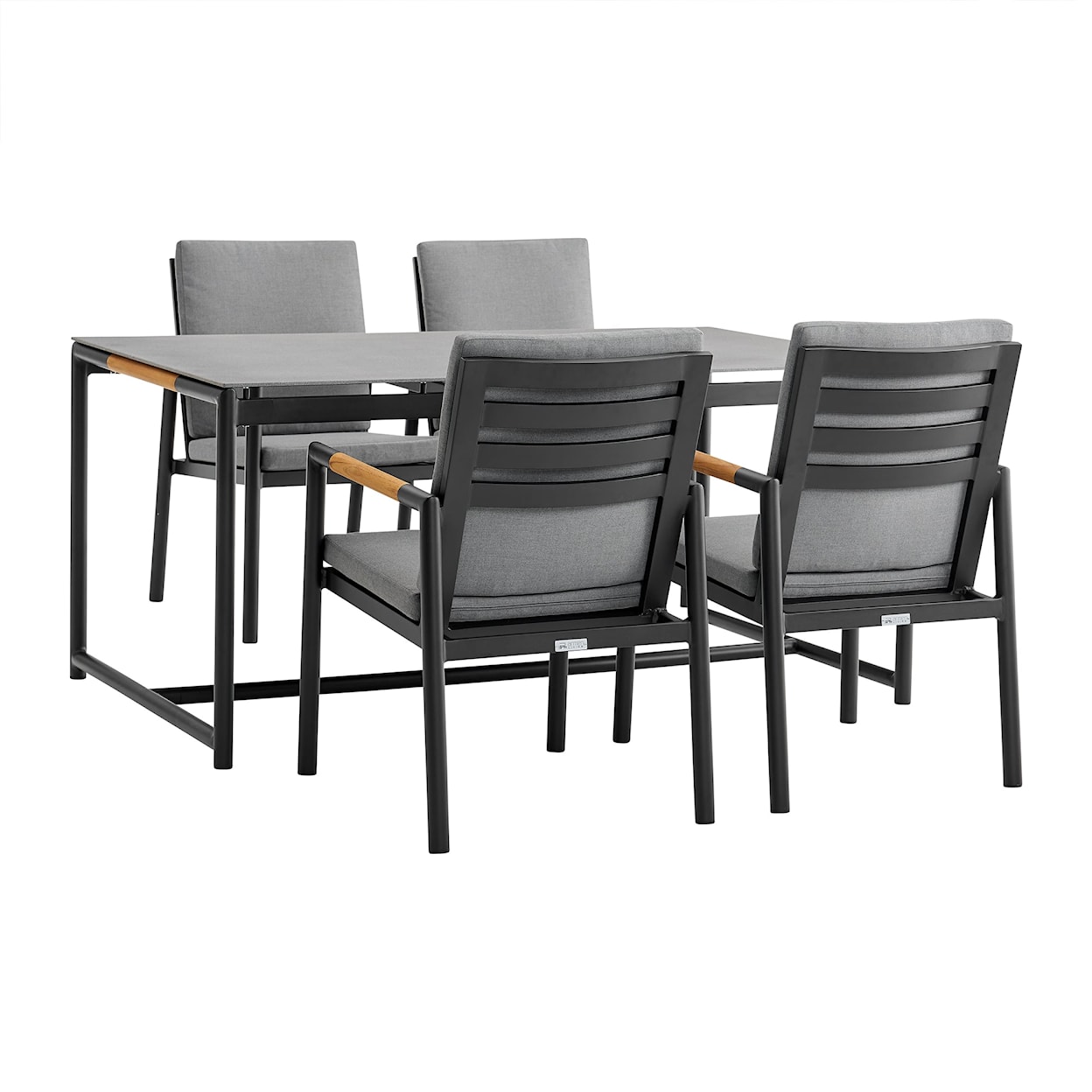 Armen Living Crown Outdoor Dining Set